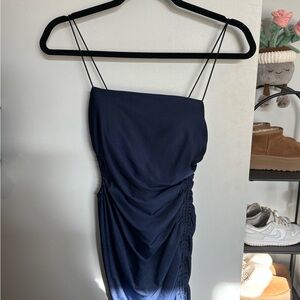 Elegant Navy Blue Women's Dress